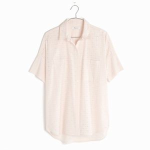 Madewell Courier Shirt in Eyelet in off-white 👚